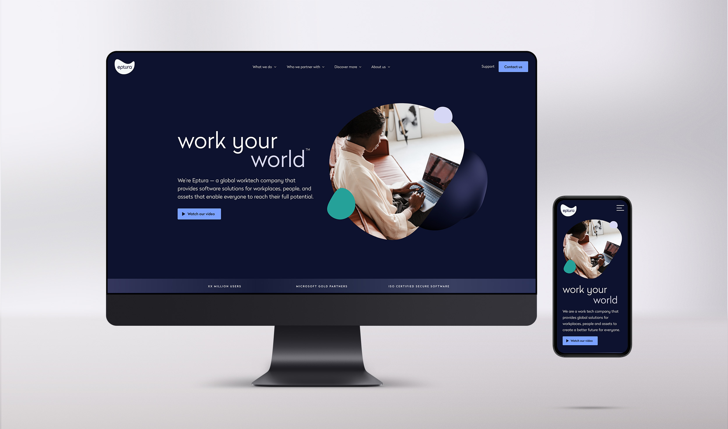 Web design and UX for worktech company Eptura - All is Machine